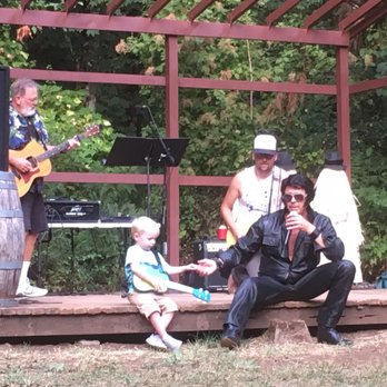 Sweetbrier Train & RV Park - V-Elvis in action with newest diaper wearing member Blue - Amusement Parks Near Me - Scio, Oregon Sweetbrier Train & RV Park - V-Elvis in action with newest diaper wearing member Blue - Amusement Parks Near Me - Scio, Oregon