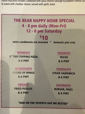 Menu photo 2 Bear & Kilt Calgary, AB