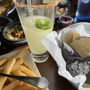 La Ristra - Spicy Mango Marg! I forgot the exact name though but super yummy and not really spicy either - Mexican Near Me - Gilbert, Arizona