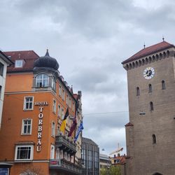 Hotel Torbräu - Side view.  Always easy to spot next to the clock.