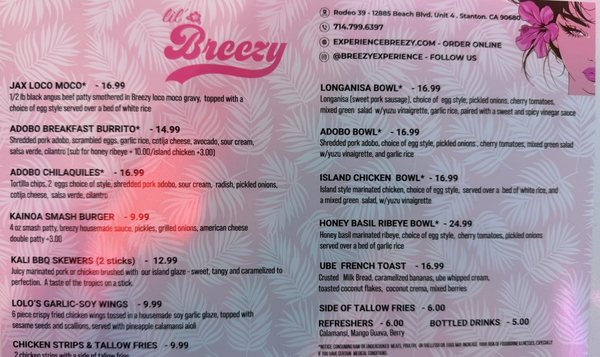 Menu photo 1 Lil' Breezy Stanton, CA