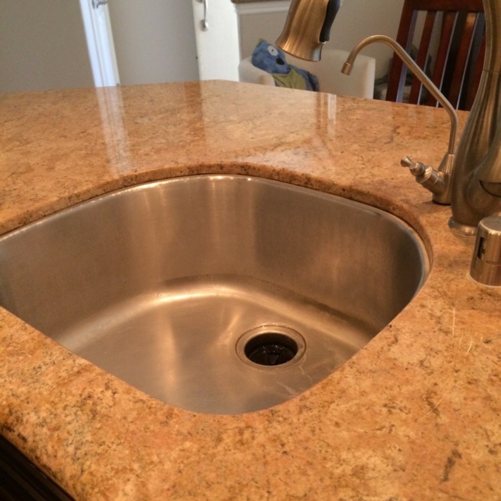 Sparkle N Shine - Stainless steel sink and granite counter after cleaning - Home Cleaning Near Me Sparkle N Shine - Stainless steel sink and granite counter after cleaning - Home Cleaning Near Me