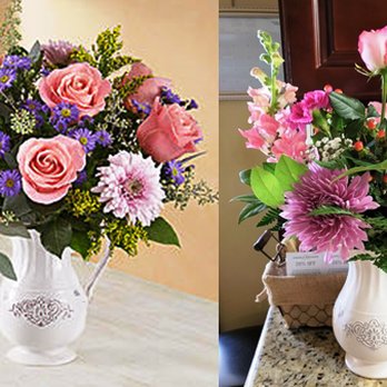 Willingboro Florist - What I ordered on left...what arrived on right - Florists Near Me - Willingboro, New Jersey Willingboro Florist - What I ordered on left...what arrived on right - Florists Near Me - Willingboro, New Jersey