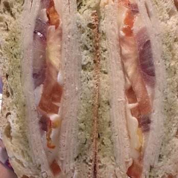 Costco - Turkey provolone sandwich with pesto mayo onions and tomatoes - Gas Stations Near Me - Chantilly, Virginia