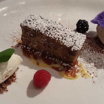 Odeum - [Morgan Hill] - Bread Pudding ($11.95) with whipped cream and vanilla gelato - Mediterranean Near Me - Morgan Hill, California