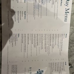 Sloane Place - Menu December 2022