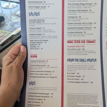 Gordon Ramsay at The Carnaby - Menu - British Near Me - Anaheim, California