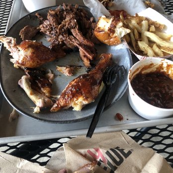 City Barbeque - Chicken and brisket. French fries and baked beans - Barbeque Near Me - Decatur, Georgia City Barbeque - Chicken and brisket. French fries and baked beans - Barbeque Near Me - Decatur, Georgia