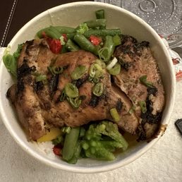 chicken over veggie yum