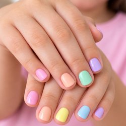 Diva Nails & Spa - Pastel manicure at Diva Nails & Spa in Nitro, WV.