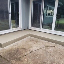 Rear steps redone (the patio needs to get done next!) Rear steps redone (the patio needs to get done next!)