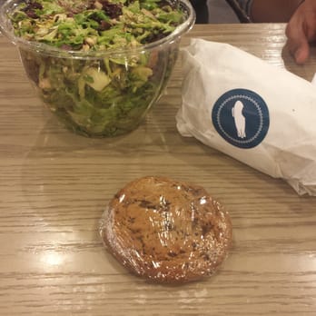 Bread Zeppelin - washington state salad (as a bowl), a chocolate chip cookie, and my husband's zeppelin wrapped up there. - Salad Near Me - Carrollton, Texas