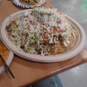 Taco Pros - Nachos and a a chicken taco - Mexican Near Me - Merrillville, Indiana