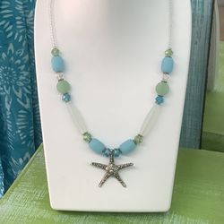 Fancy Flamingo - Sea glass jewelry