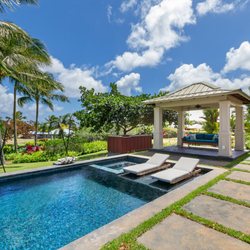 Alekona Kauai Vacation Rentals - Poolside at our Kukui'ula Vacation Rentals in Poipu
