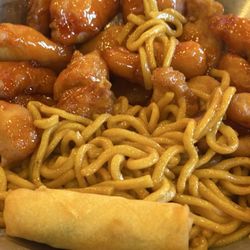 Noodle House - Wok special sweet and sour chicken sub lo mein noodles
