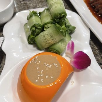 Shanghailander Palace - Cucumber Roll with Peanut Sauce - Asian Fusion Near Me - Hacienda Heights, California Shanghailander Palace - Cucumber Roll with Peanut Sauce - Asian Fusion Near Me - Hacienda Heights, California