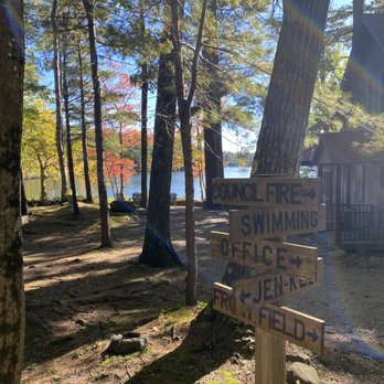 Camp Wa-Klo - Sign post with the Pond in the background - Summer Camps Near Me - Dublin, New Hampshire Camp Wa-Klo - Sign post with the Pond in the background - Summer Camps Near Me - Dublin, New Hampshire