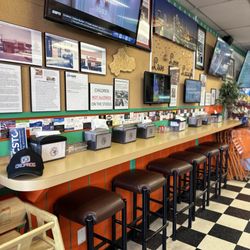The Original Hoagie Shop - Bar area inside of the restaurant.
