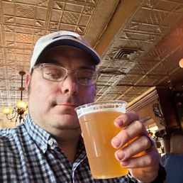 Yours truly enjoying a Lagunitas