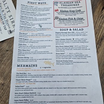 Salty Siren Eats & Tap House - Menu may 2026 - American Near Me - Skagway, Alaska