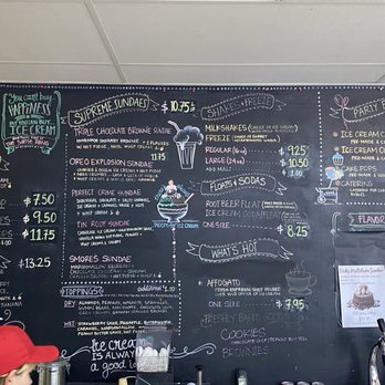 Rick's Ice Cream - Menu. - Ice Cream & Frozen Yogurt Near Me - Palo Alto, California