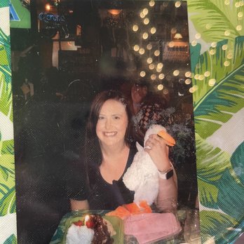 Yesterday's Food & Spirits - My birthday picture on a table lol. Can you find it? - Desserts Near Me - Granger, Indiana