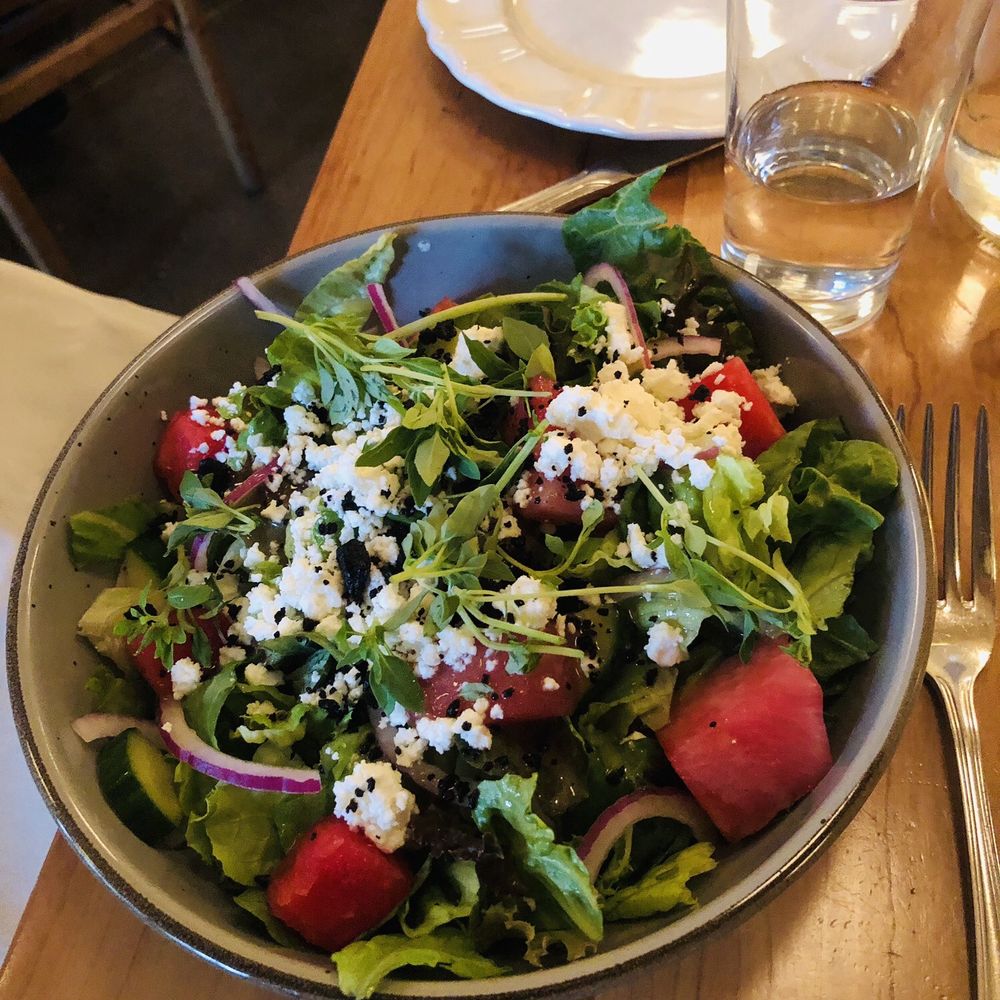 Moosewood Restaurant - Watermelon feta salad - New American Near Me - Ithaca, New York Moosewood Restaurant - Watermelon feta salad - New American Near Me - Ithaca, New York