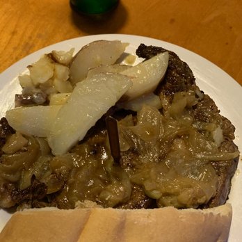 Beck's - Monday night steak and onions with melt in your mouth potatoes - Bars Near Me - Raceland, Louisiana