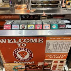Popeyes Louisiana Kitchen - Fountain drink lineup