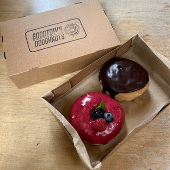 Good Town Doughnuts - Triple Berry Donut Boston Cream - Donuts Near Me - Costa Mesa, California