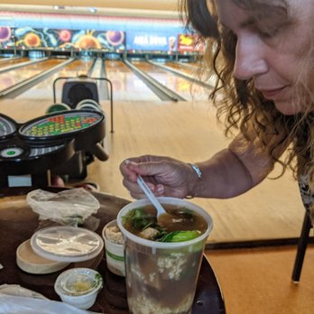 Aiea Bowl - About to sample Ox tail soup...and be changed forever. - Bowling Near Me - Aiea, Hawaii