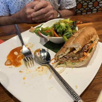Malai Kitchen - bahn , sorry I didn't take the picture before he had half of it - Thai Near Me - Dallas, Texas Malai Kitchen - bahn , sorry I didn't take the picture before he had half of it - Thai Near Me - Dallas, Texas