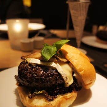 Bymark - Bymark 8 oz U.S.D.A. Prime Burger with brie de meaux and grilled king mushroom - Canadian (New) Near Me - Toronto, Ontario