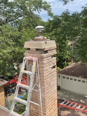 Chimney Inspections, Repairs and Replacement - We inspect chimneys, we repair chimneys, repoint chimneys.  We pride ourselves on our work.  Give us a call and let us give you a free onsite estimate. Call us today.