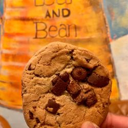 Leaf and Bean - Boy was this chocolate chip cookie just right. Goes great with coffee