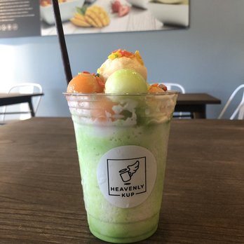 Heavenly Kup - Honeydew shaved ice - Bubble Tea Near Me - Plano, Texas Heavenly Kup - Honeydew shaved ice - Bubble Tea Near Me - Plano, Texas