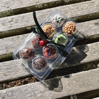 Brigadeiro Sprinkles - Holiday set of 8 for $30, picked up at a holiday market! - Chocolatiers & Shops Near Me