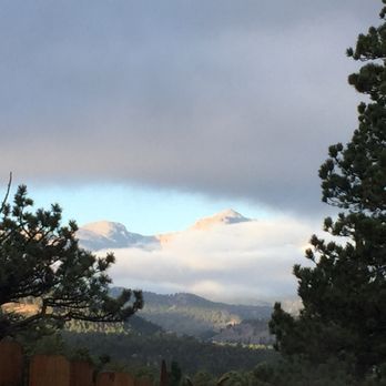 Historic Crag's Lodge - view from deck/pool area - Hotels Near Me - Estes Park, Colorado Historic Crag's Lodge - view from deck/pool area - Hotels Near Me - Estes Park, Colorado