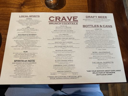 Menu photo 6 Crave Kitchen & Cocktails Mount Pleasant, SC