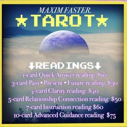 Intuitive Tarot With Maxim - Tarot Menu