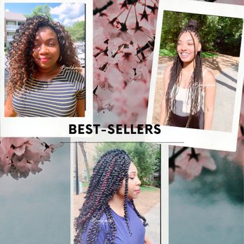 BraidsbyNachi - Various Styles : Versatile Crochet , Large  Crochet Passion Twists, Small size knotless Goddess Box Braids with human hair ends - Hair Stylists Near Me