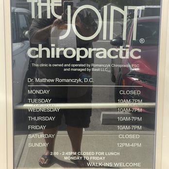 The Joint Chiropractic - Opening hours - Chiropractors Near Me - Elizabethtown, Kentucky The Joint Chiropractic - Opening hours - Chiropractors Near Me - Elizabethtown, Kentucky
