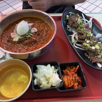 YoungDong Noodle - Spicy cold noodles with kalbi combo - Korean Near Me - Los Angeles, California YoungDong Noodle - Spicy cold noodles with kalbi combo - Korean Near Me - Los Angeles, California