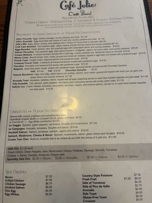 Menu photo 4 Cafe Jolie Alameda, CA