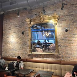 This is the interior of Cafe Nero. It's just a few feet from the Opera House. I'm going to Swan Lake tonight.
