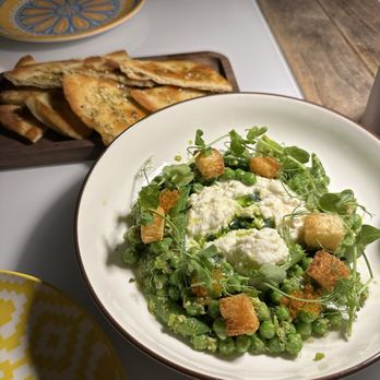 Hau Tree - PEAS AND BURRATA - Seafood Near Me - Honolulu, Hawaii