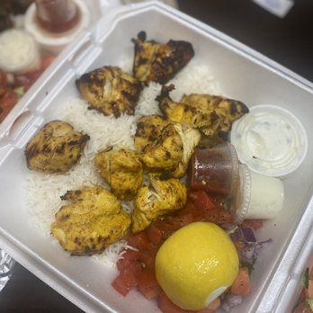 Sufi Kabob - Chicken Shish Platter - Middle Eastern Near Me - Corpus Christi, Texas