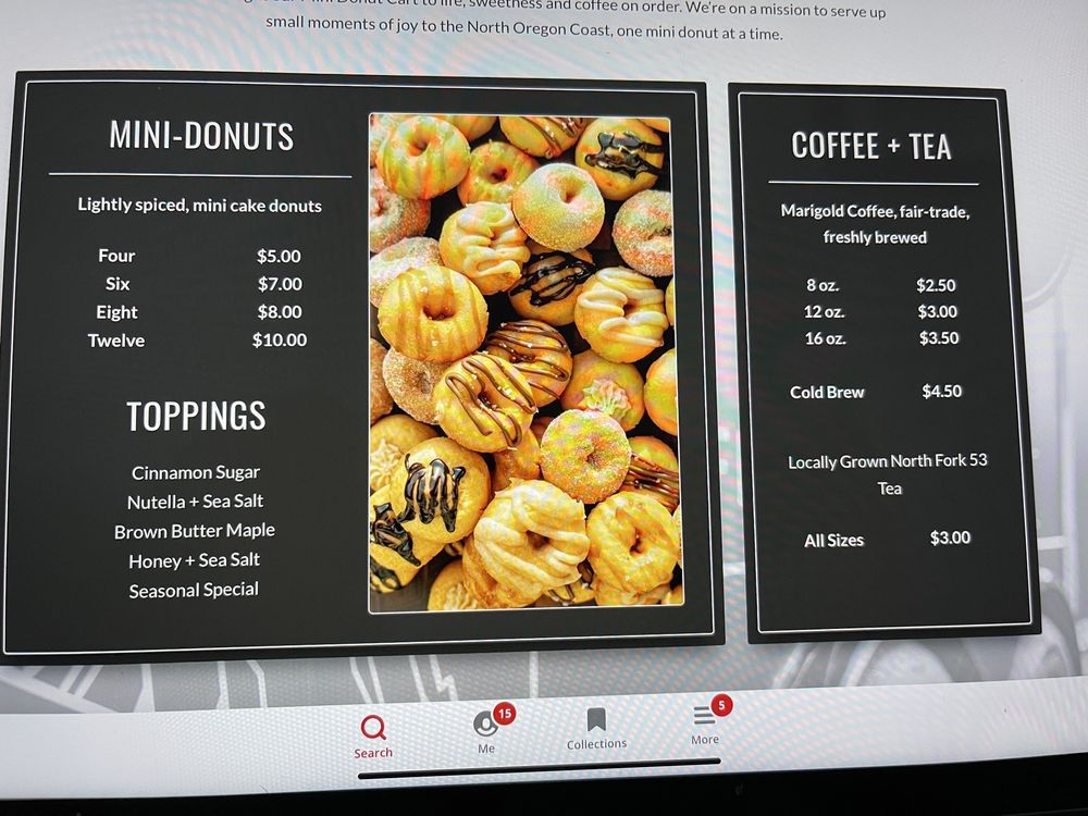 Pacific Roots Coffee + Mini Donuts Logo