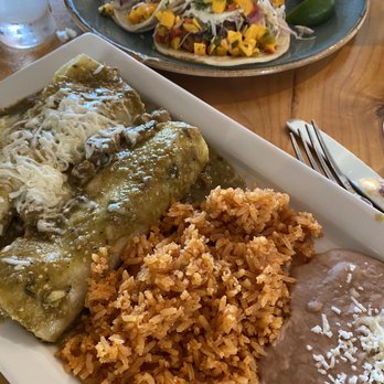 Margaritaville - Chile Verde Enchiladas - Seafood Near Me - Capitola, California Margaritaville - Chile Verde Enchiladas - Seafood Near Me - Capitola, California